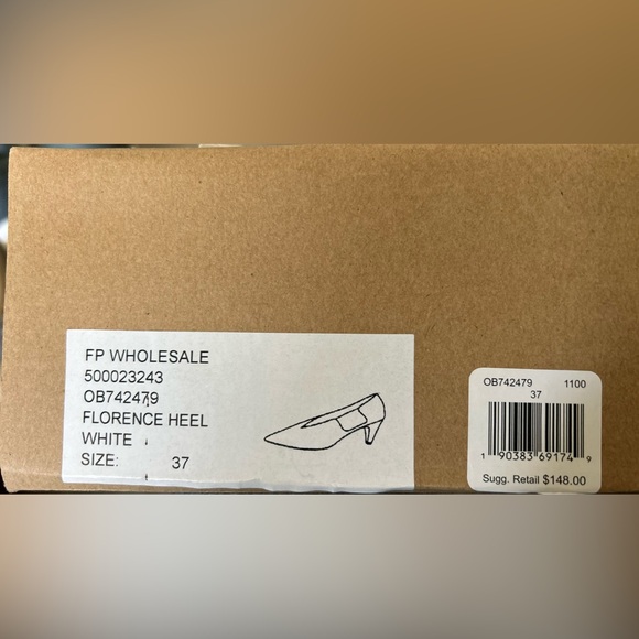 Free People White Sparkle Florence Heel - Picture 6 of 8